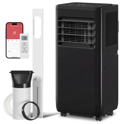 10000 BTU Portable Air Conditioner, 4-in-1, WiFi Voice Remote, Black Air Conditioner Black at Gallery Canada