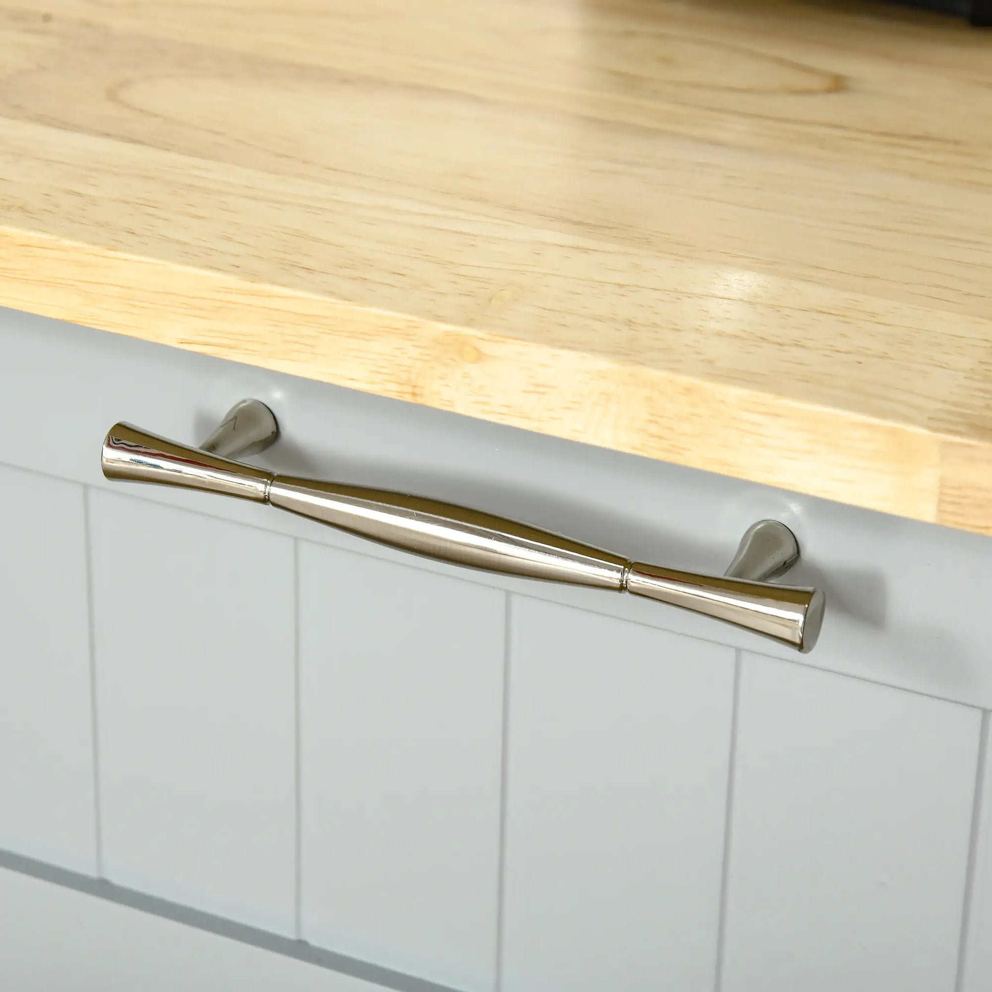 Rolling Kitchen Island, Cart with 2 Drawers, 3 Door Cabinets, 3-Doors, Grey Kitchen Islands & Kitchen Carts at Gallery Canada