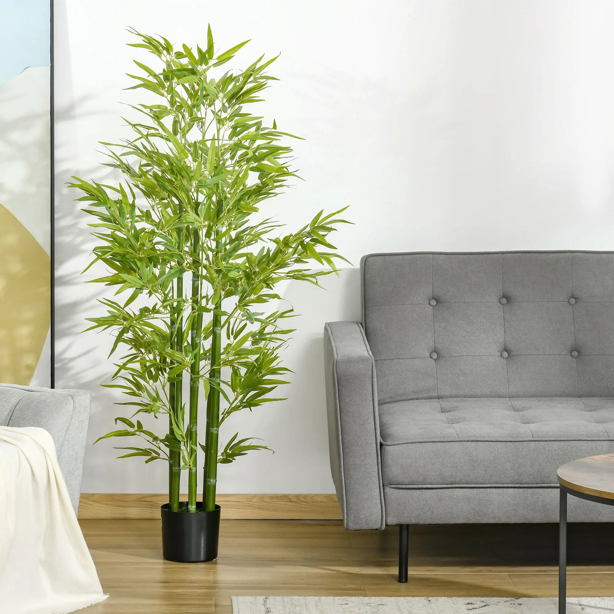 5FT Artificial Bamboo Tree, Faux Plant in Nursery Pot, Indoor Decor Artificial Trees at Gallery Canada