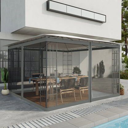 Replacement Mosquito Netting, 10' x 12', Black, Dark Grey Gazebos at Gallery Canada