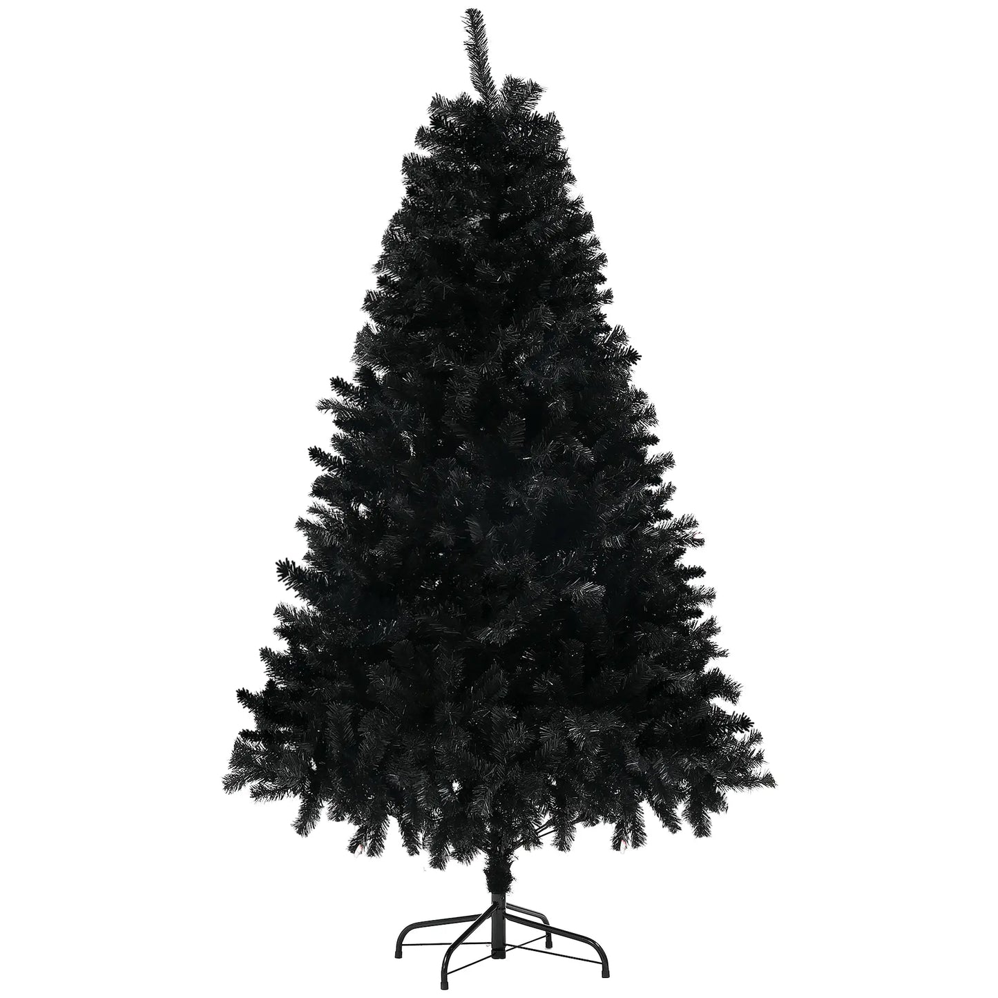 5ft Artificial Christmas Tree, Auto Open, Steel Base, Black Artificial Christmas Trees at Gallery Canada
