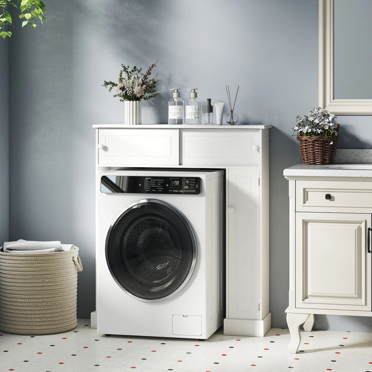 Over Toilet Storage, Bathroom Cabinet, 2 Sliding Doors, 3 Shelves Over The Toilet Storage at Gallery Canada