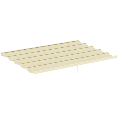 8.5' X 11.5' Retractable Pergola Canopy Replacement, Cream Gazebo Canopy Replacement Cream at Gallery Canada