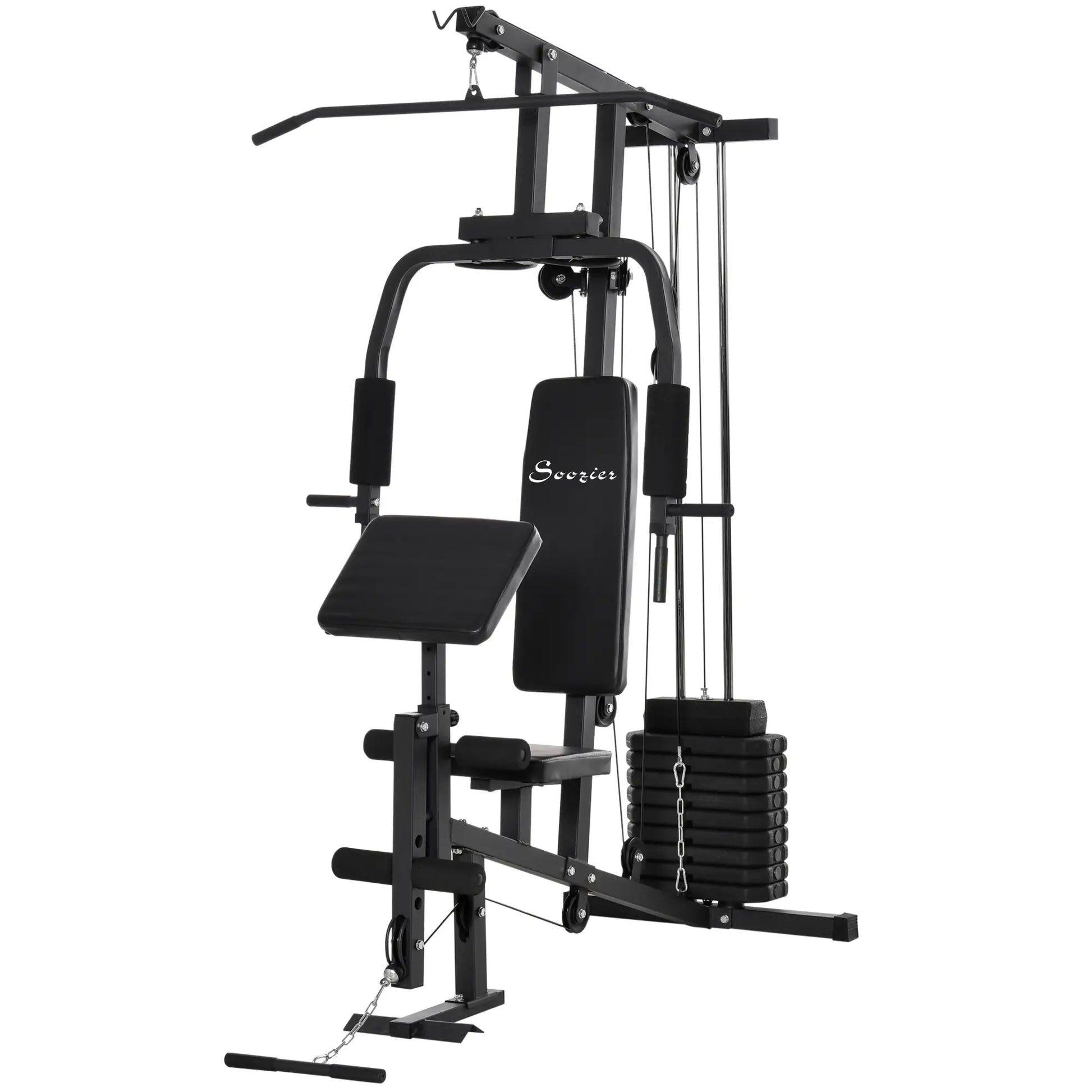 Multifunction Home Gym, Power Exercise Machine, Weight Training, Black Power Towers Black at Gallery Canada