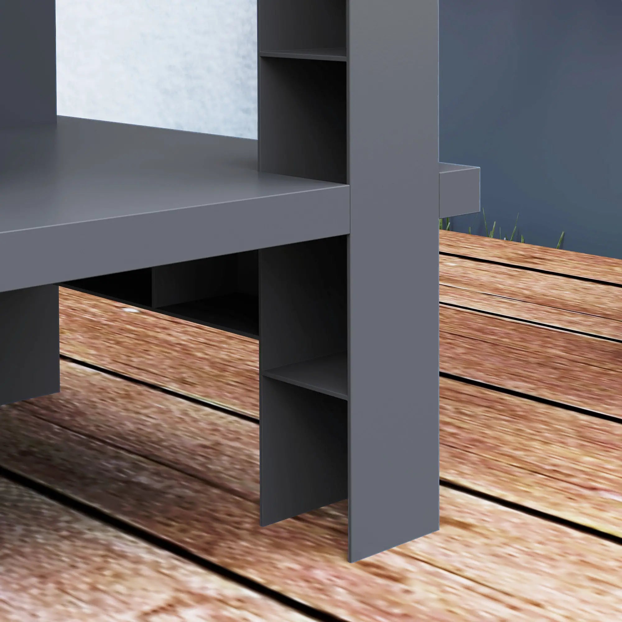 41L Self Watering Raised Garden Bed, Ventilation Lid, Dark Grey Raised Garden Beds at Gallery Canada