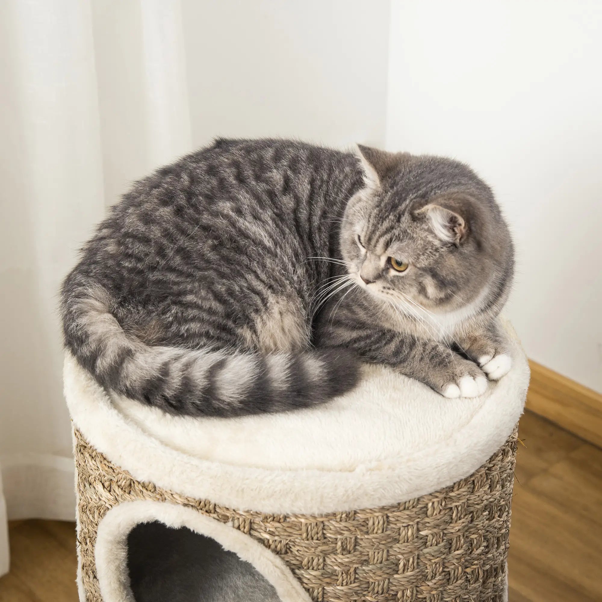 3 Story Cat Condo with Sisal Scratching Surface, 15