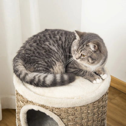 3 Story Cat Condo with Sisal Scratching Surface, 15" x 28", Khaki Brown Cat Towers at Gallery Canada