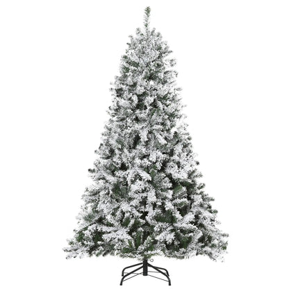 6ft Snow Flocked Artificial Christmas Tree, 250 LED Lights, 928 Branches Flocked Christmas Trees at Gallery Canada