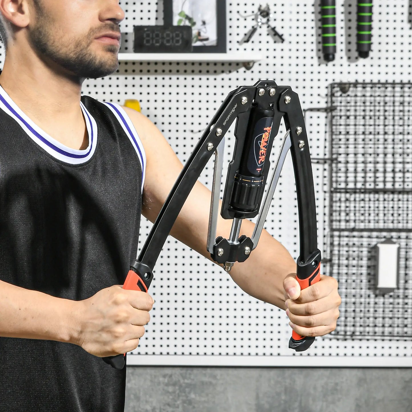 Twister Arm Trainer, Adjustable 22-440lbs Hydraulic Exerciser, Home Chest Press Machine, Strength Training Equipment Power Towers at Gallery Canada