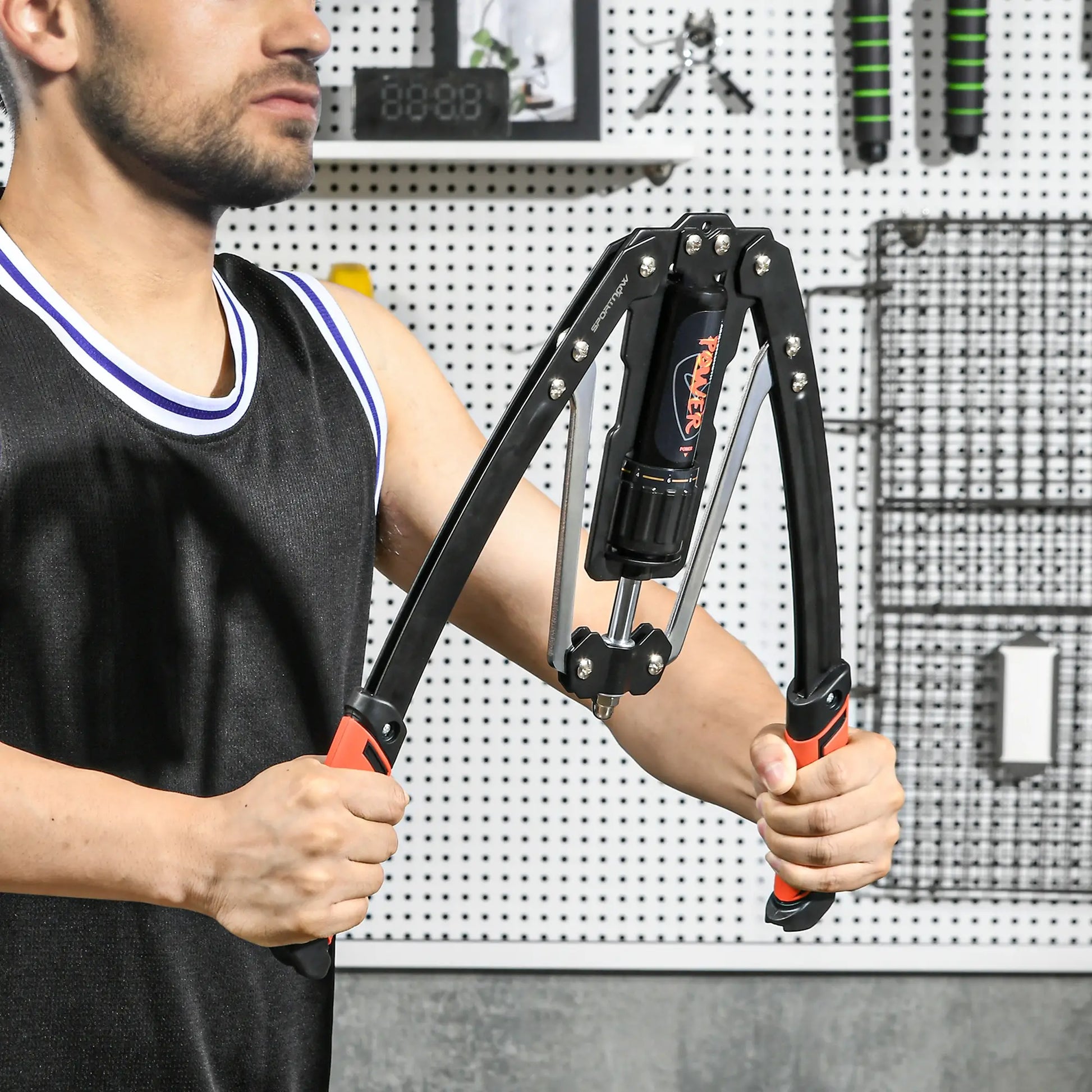 Twister Arm Trainer, Adjustable 22-440lbs Hydraulic Exerciser, Home Chest Press Machine, Strength Training Equipment Power Towers at Gallery Canada