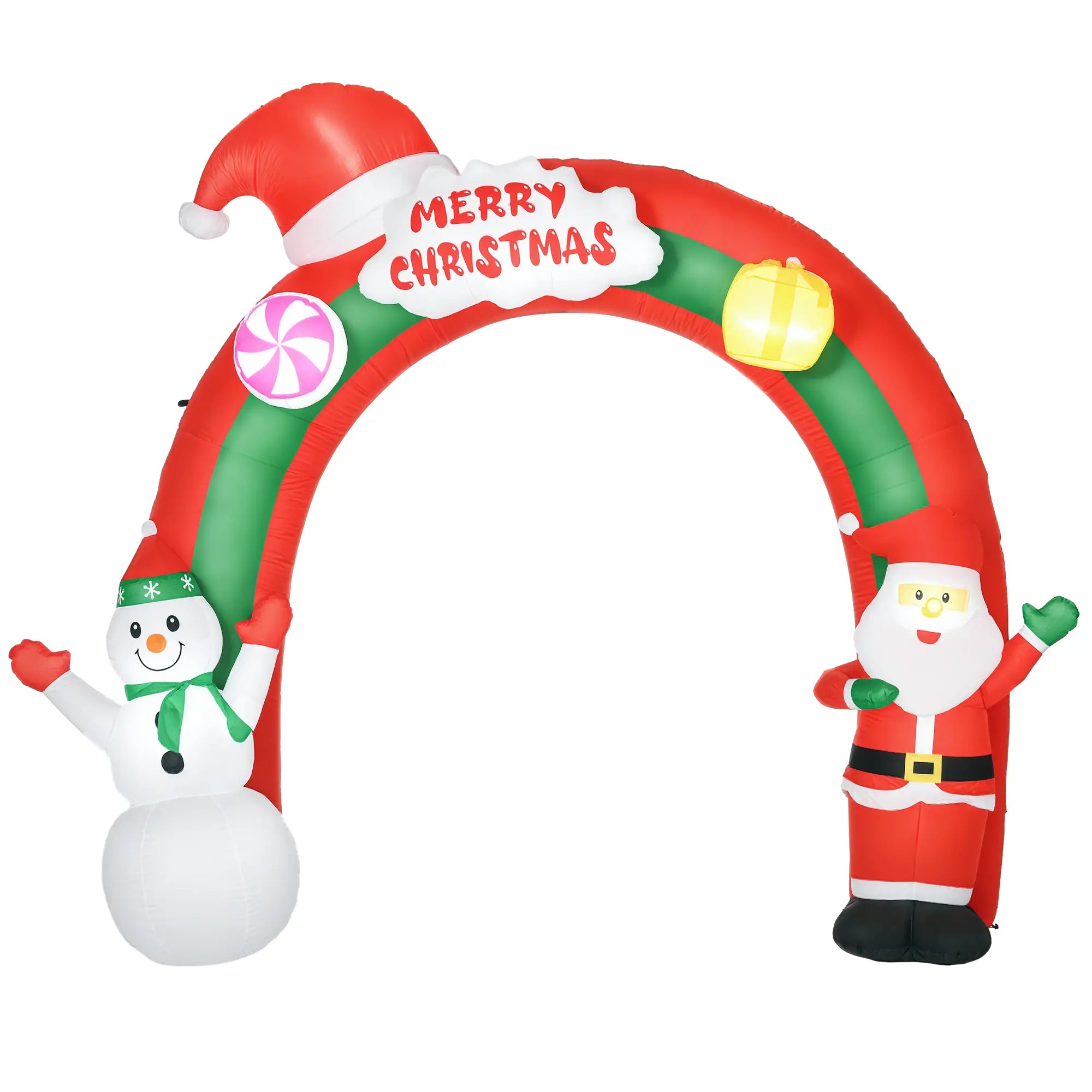 9ft Christmas Inflatable Archway, Santa Claus Snowman, LED Lights Christmas Inflatables at Gallery Canada