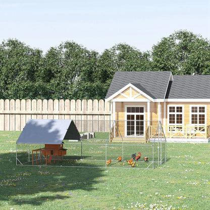 9.8' x 19.7' x 6.6' Chicken Coop, Outdoor Hen House With Cover Chicken Coops at Gallery Canada