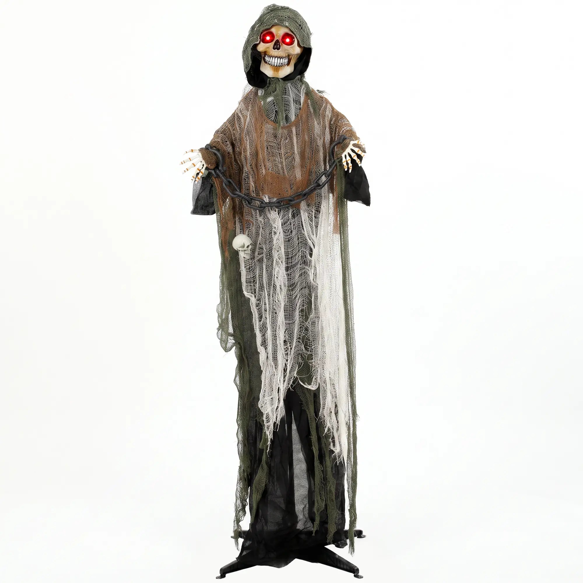 5.6 Ft Animated Grim Reaper Halloween Animatronic, Moves & Glows Halloween Decorations at Gallery Canada