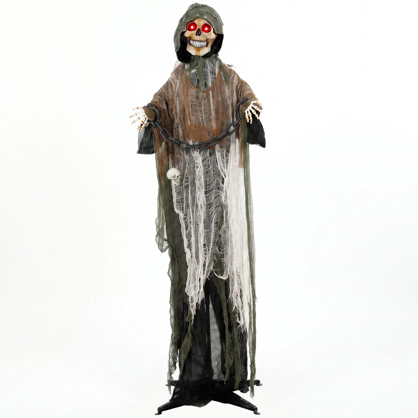 5.6 Ft Animated Grim Reaper Halloween Animatronic, Moves & Glows Halloween Decorations at Gallery Canada