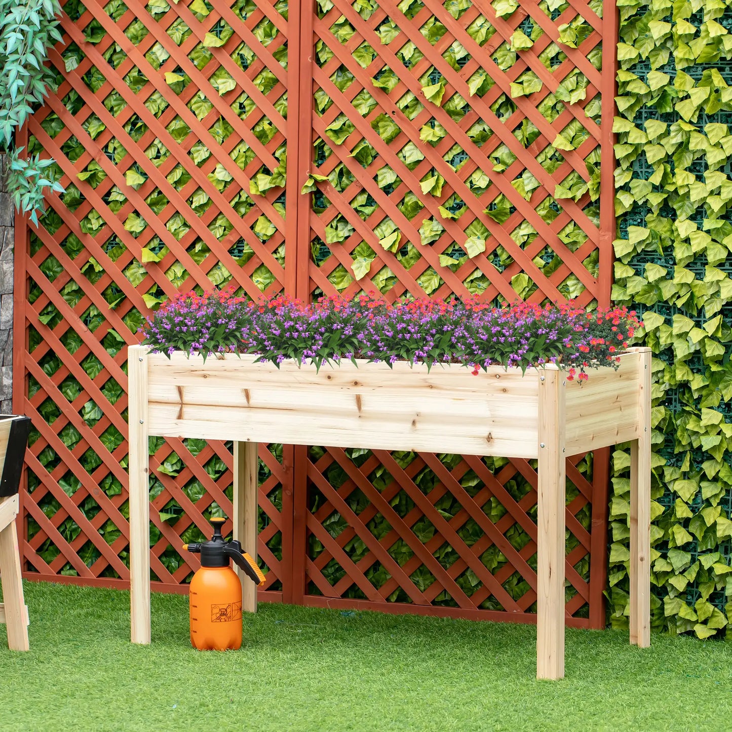 46'' x 24'' Raised Garden Bed, Wooden Elevated Planter Box, Non-Woven Liner Elevated Garden Beds at Gallery Canada