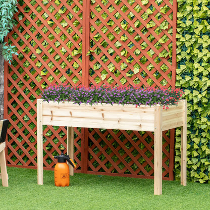 46'' x 24'' Raised Garden Bed, Wooden Elevated Planter Box, Non-Woven Liner Elevated Garden Beds at Gallery Canada