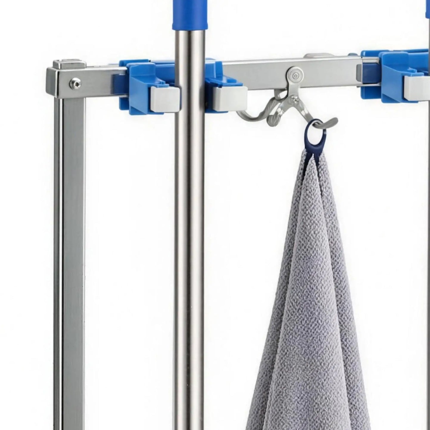 Cleaning Rolling Janitor Cart With Locking Wheels And Drip Tray
