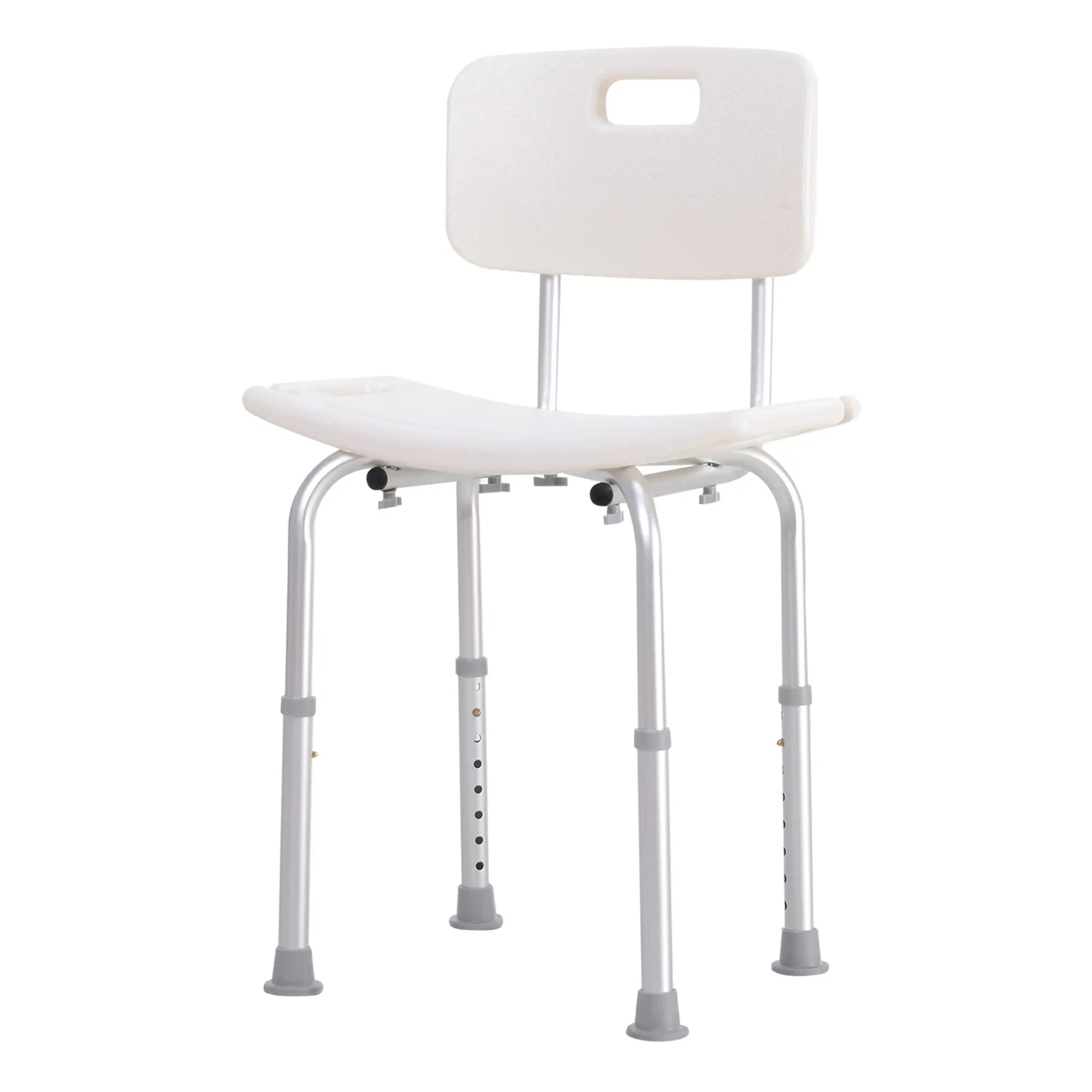 Adjustable Height Bath Chair, Non-Slip Shower Stool, White Bath Chairs at Gallery Canada