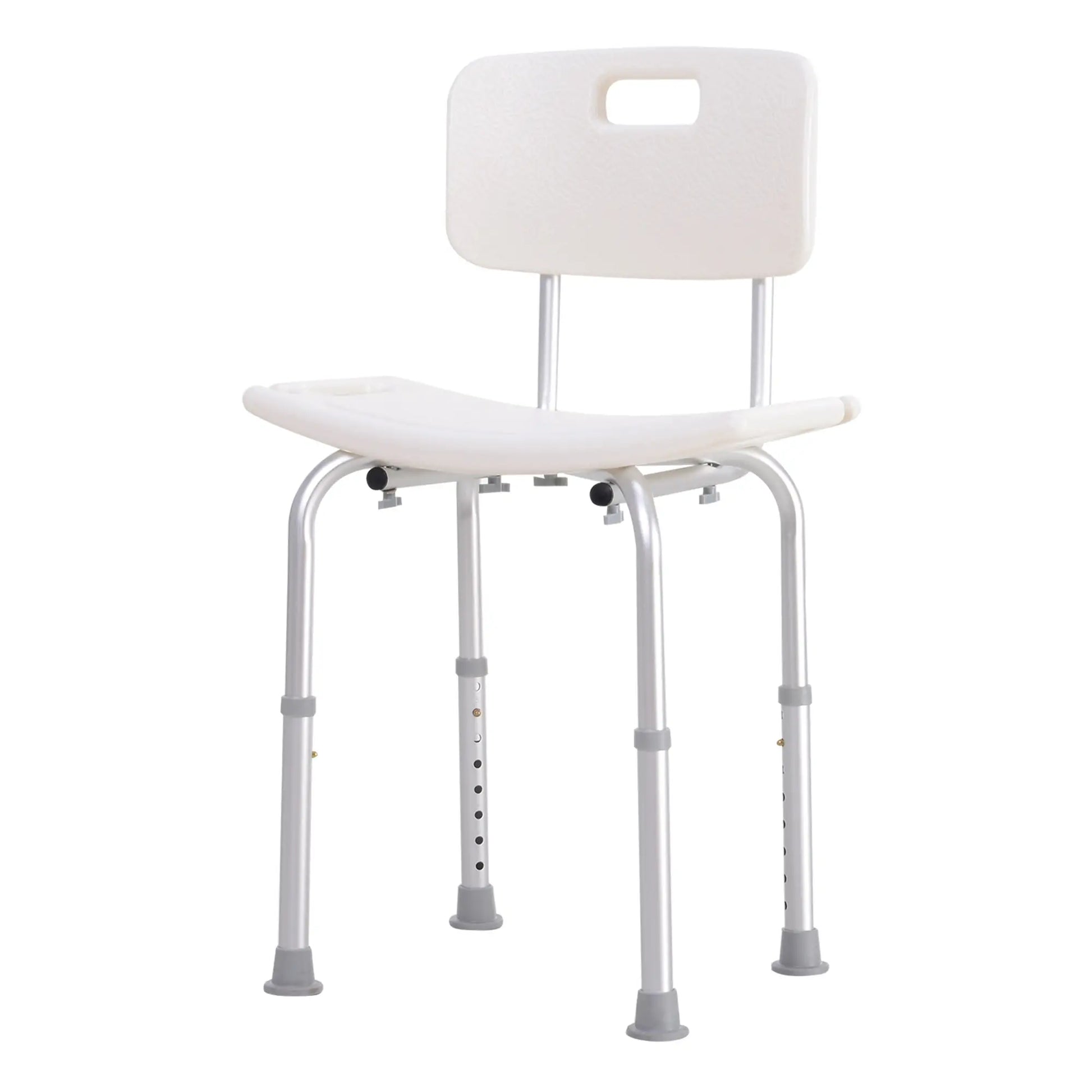 Adjustable Height Bath Chair, Non-Slip Shower Stool, White Bath Chairs at Gallery Canada