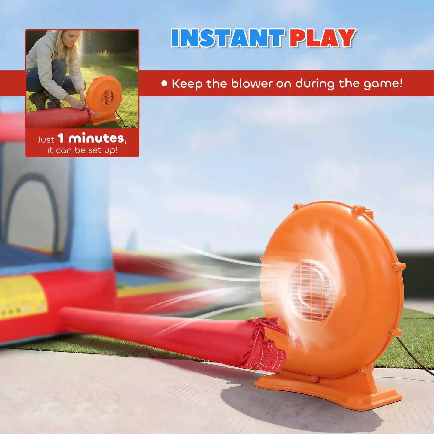 Inflatable Bounce House With Slide, Pool, Ball Pit, Basketball Hoop Inflatables at Gallery Canada
