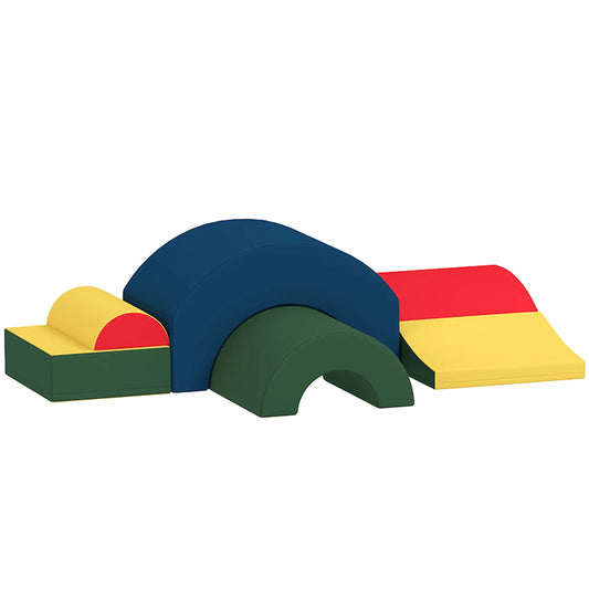 Toddlers Climbing Toys, 5-Piece Foam Blocks, Soft Play Set Kids Gym & Playmats Multi Colour at Gallery Canada