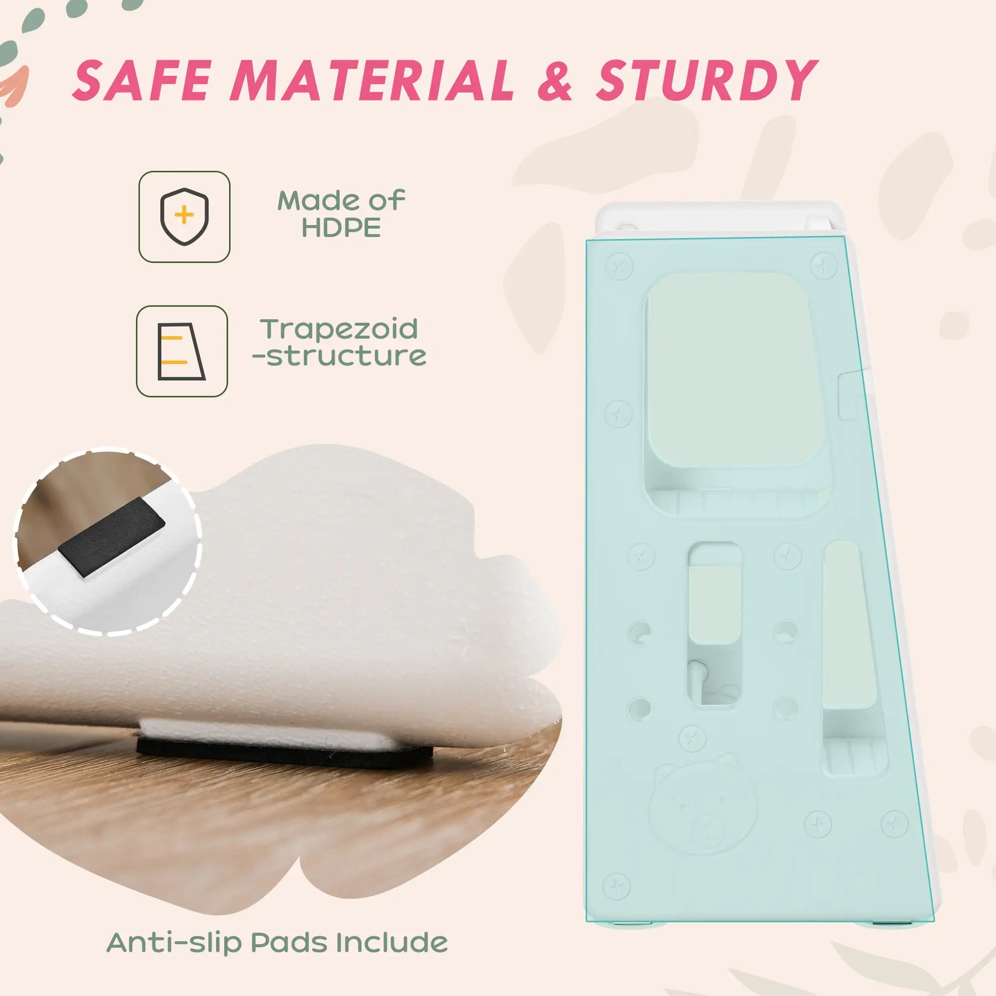 Toddler Kitchen Helper, 2 Step Stool, Adjustable Height, Safety Rail, White Toddler & Kids Step Stools at Gallery Canada