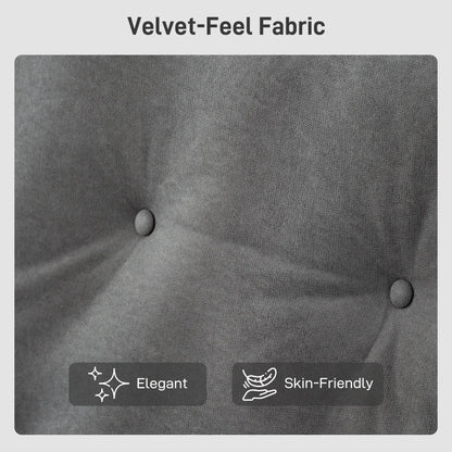 2 Seater Sofa, Small Size, Modern Couch with High-Resilience Foam, Grey 2-Seater Sofas at Gallery Canada