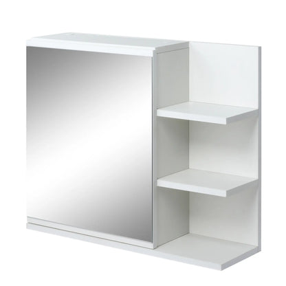 Wall Mounted Bathroom Storage Cabinet with Mirror, 3 Shelves, 2-Tier Cupboard Mirror Medicine Cabinets at Gallery Canada
