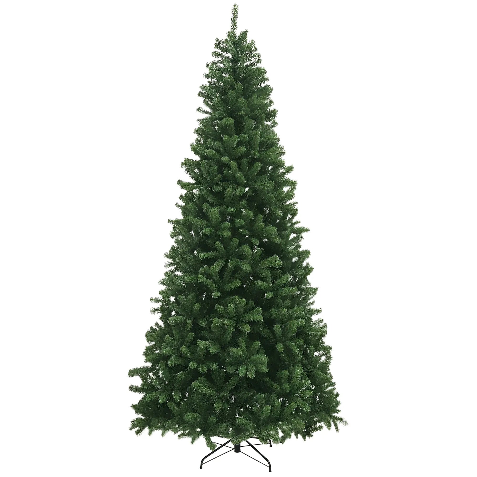 9ft Artificial Christmas Tree, 2132 Branch Tips, Auto Open, Steel Base, Green Artificial Christmas Trees at Gallery Canada