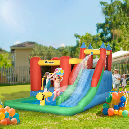 Kids Inflatable Bouncy Castle, Slide, Pool, 11.5' x 8.8' x 7', Multi-color Inflatables at Gallery Canada