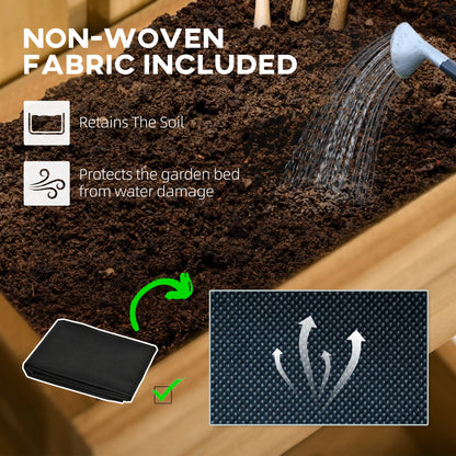 3 Box Raised Garden Bed with Trellis, Wall-Mounted Wood Planter Raised Garden Beds at Gallery Canada