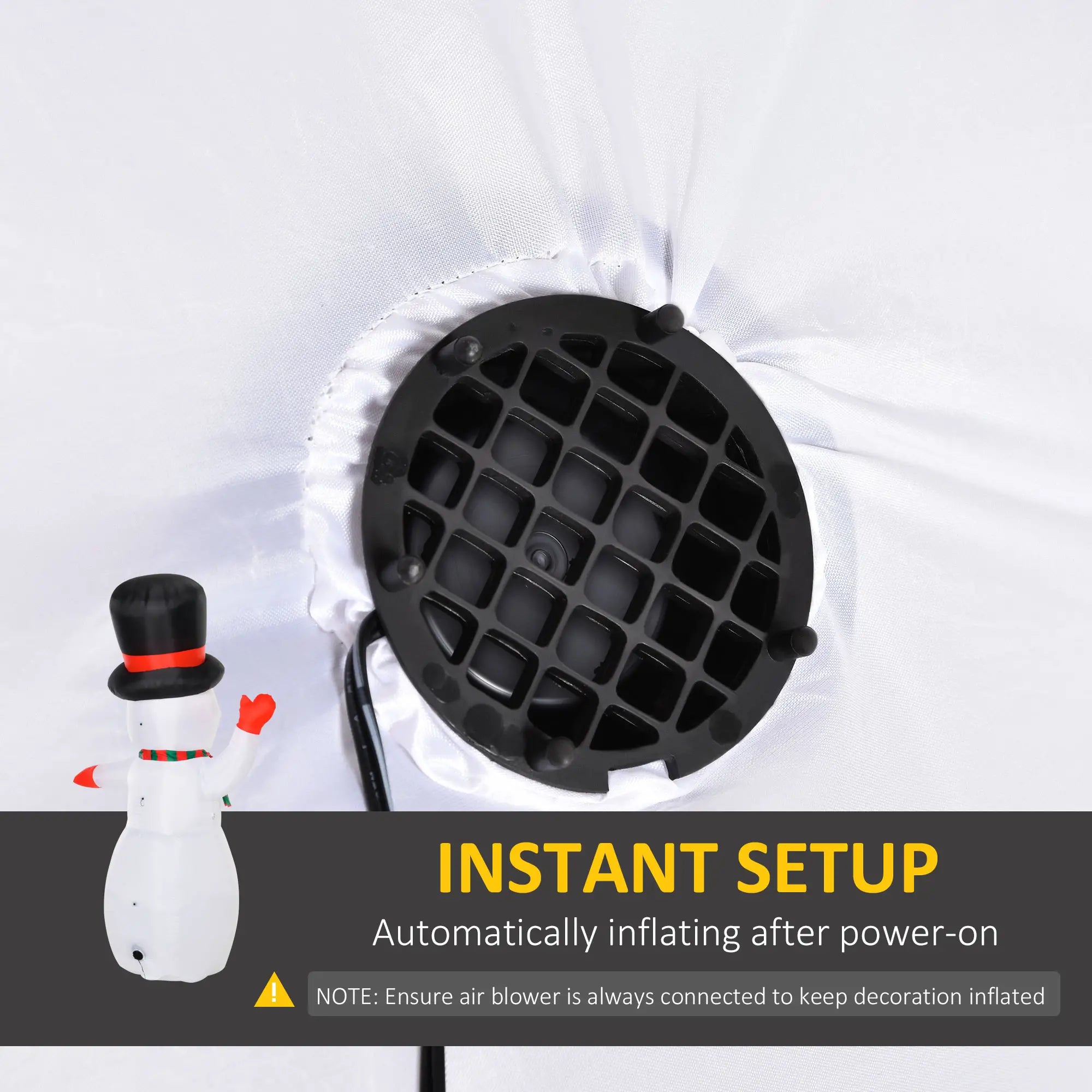 8 Ft Outdoor Lighted Inflatable Christmas Decoration, Waving Snowman Christmas Inflatables at Gallery Canada