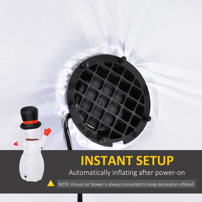 8 Ft Outdoor Lighted Inflatable Christmas Decoration, Waving Snowman Christmas Inflatables at Gallery Canada
