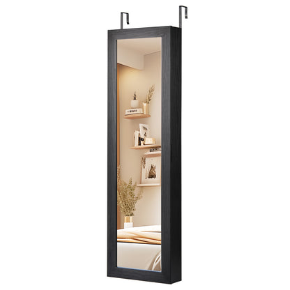 Wall Mounted Jewelry Cabinet With Full Length Mirror, Black Jewelry Armoires at Gallery Canada