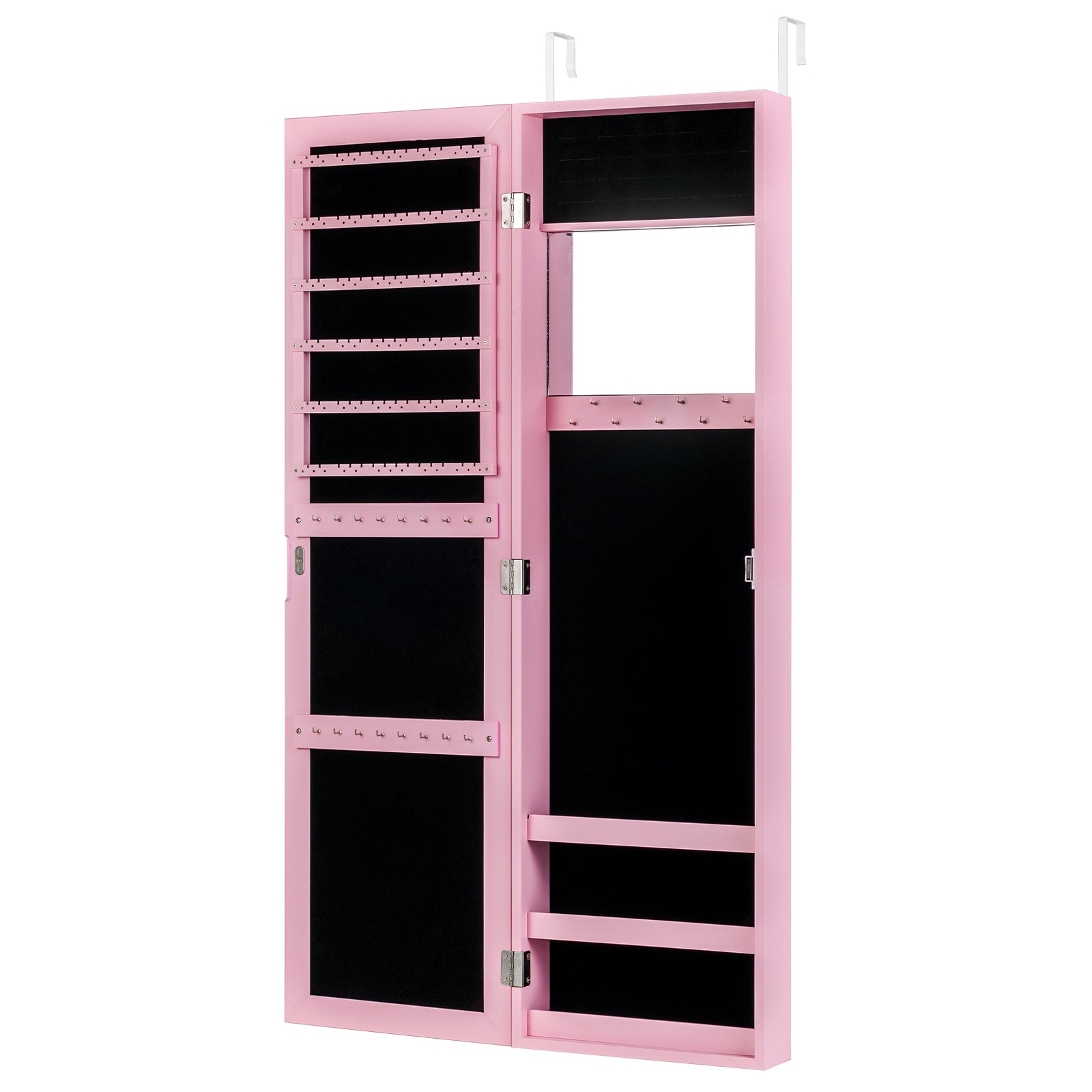 Jewelry Cabinet Wall or Door Mounted Jewelry Armoire Modern Hanging Jewelry Organizer, Pink Jewelry Armoires at Gallery Canada