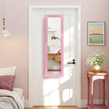 Jewelry Cabinet Wall or Door Mounted Jewelry Armoire Modern Hanging Jewelry Organizer, Pink Jewelry Armoires at Gallery Canada