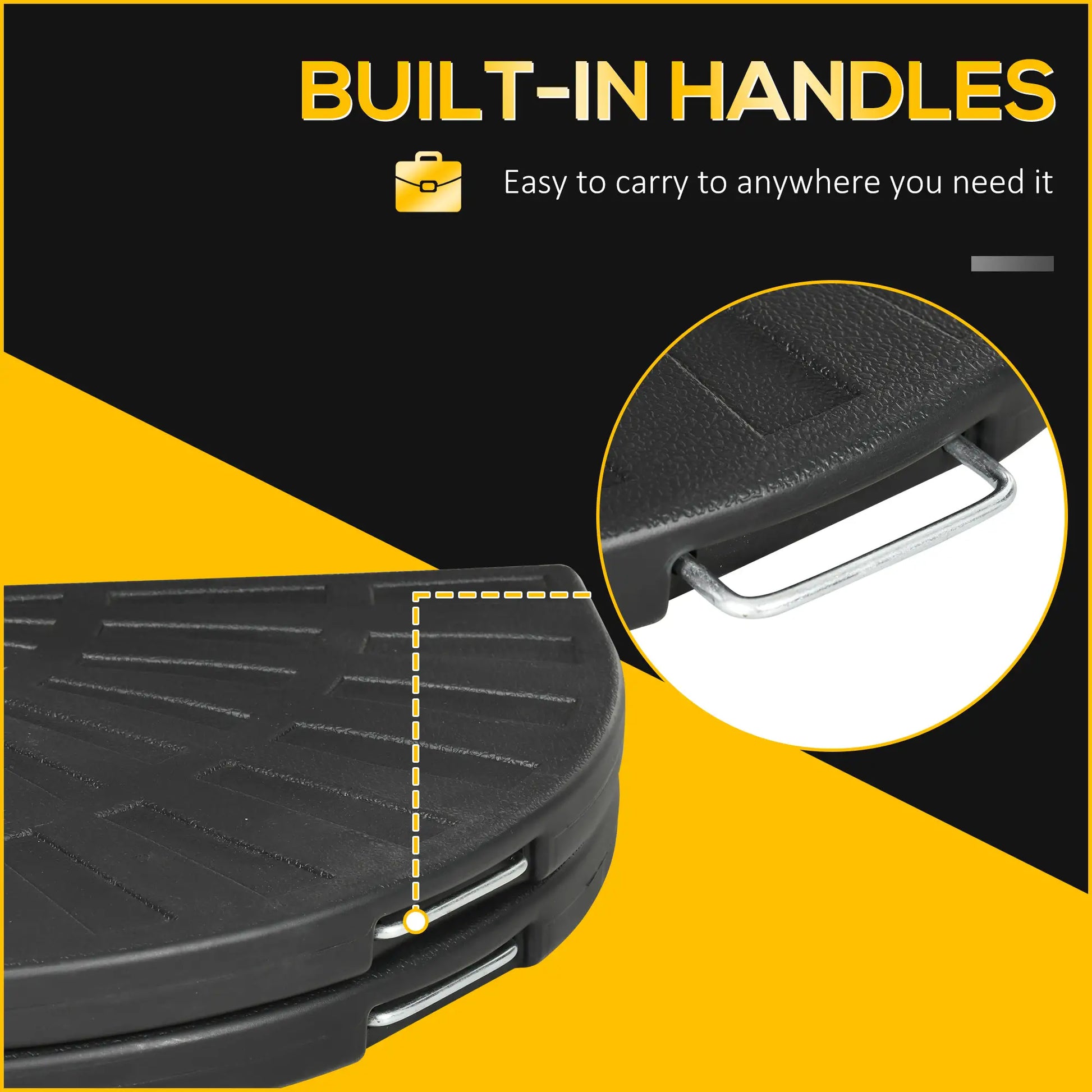 2-Piece Umbrella Weights, Heavy Duty, for Cantilever Parasols, Black Umbrella Bases at Gallery Canada