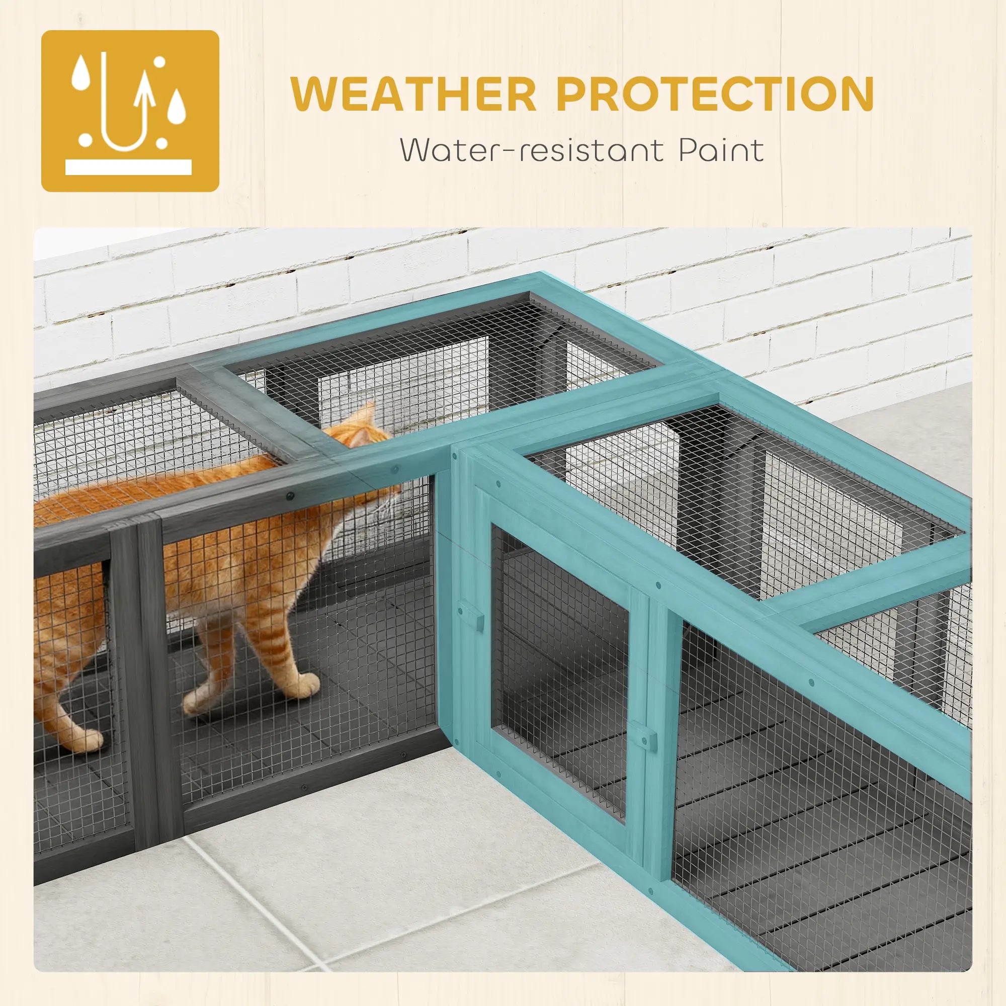 Cat Tunnel, Outdoor Enclosure, 8 Doors, 98