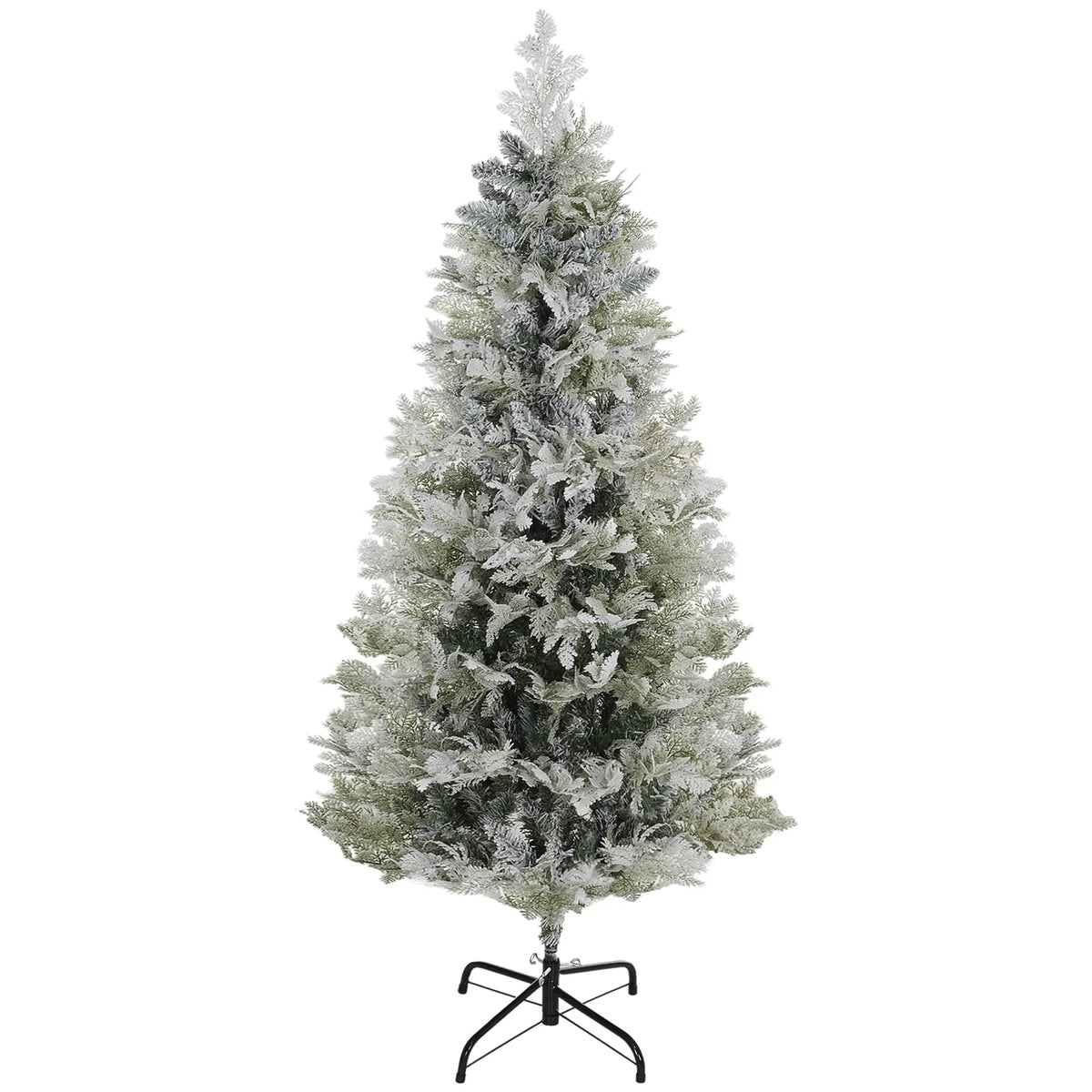 5 Feet Pencil Artificial Christmas Tree, 517 Cypress Branches, Auto Open, Green