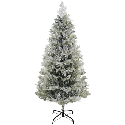 5 Feet Pencil Artificial Christmas Tree, 517 Cypress Branches, Auto Open, Green