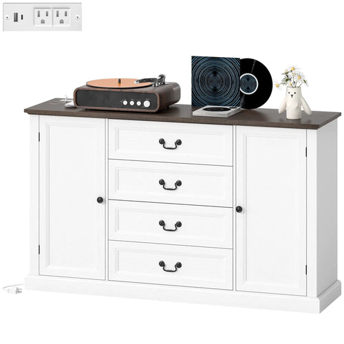 Farmhouse Sideboard with Charging Station, 58