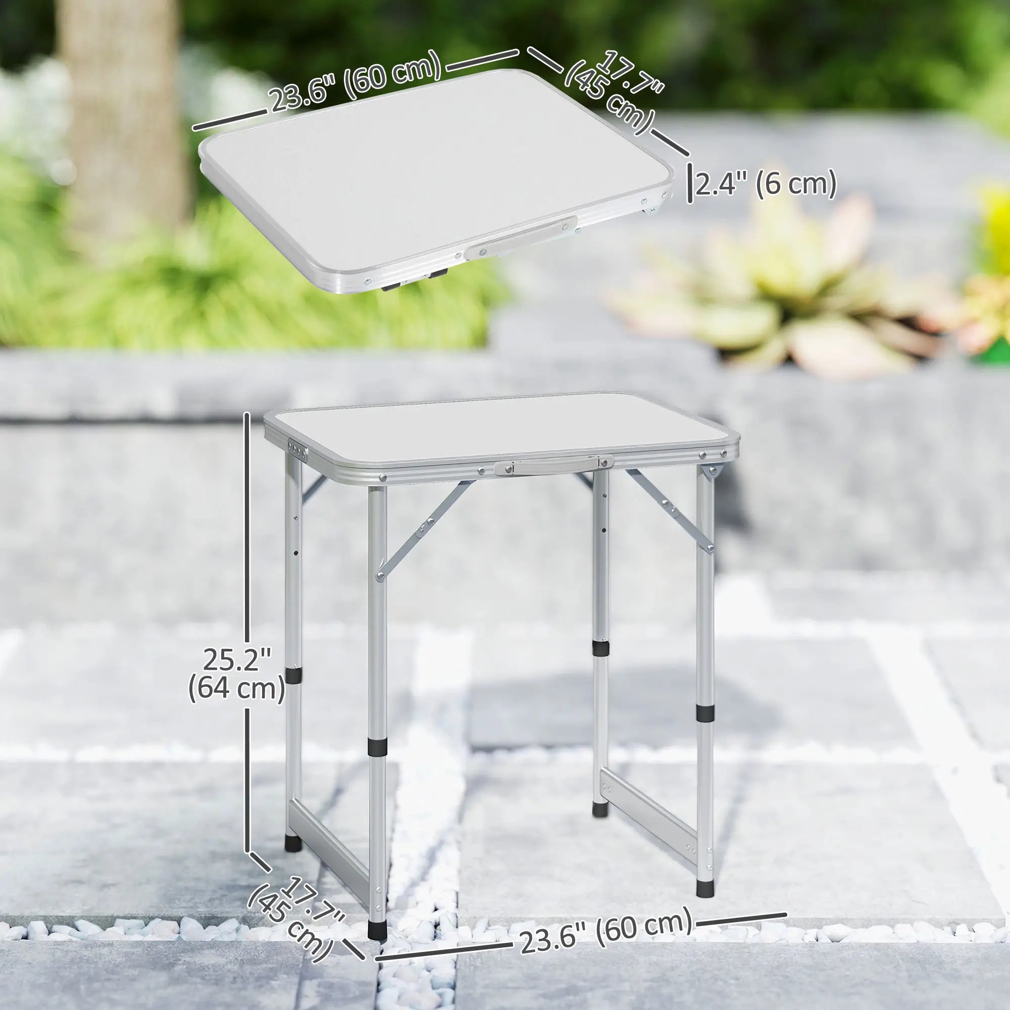 Folding Picnic Table, Aluminum Frame, Camping Dining Table, Silver Picnic Tables & Camping Chairs at Gallery Canada