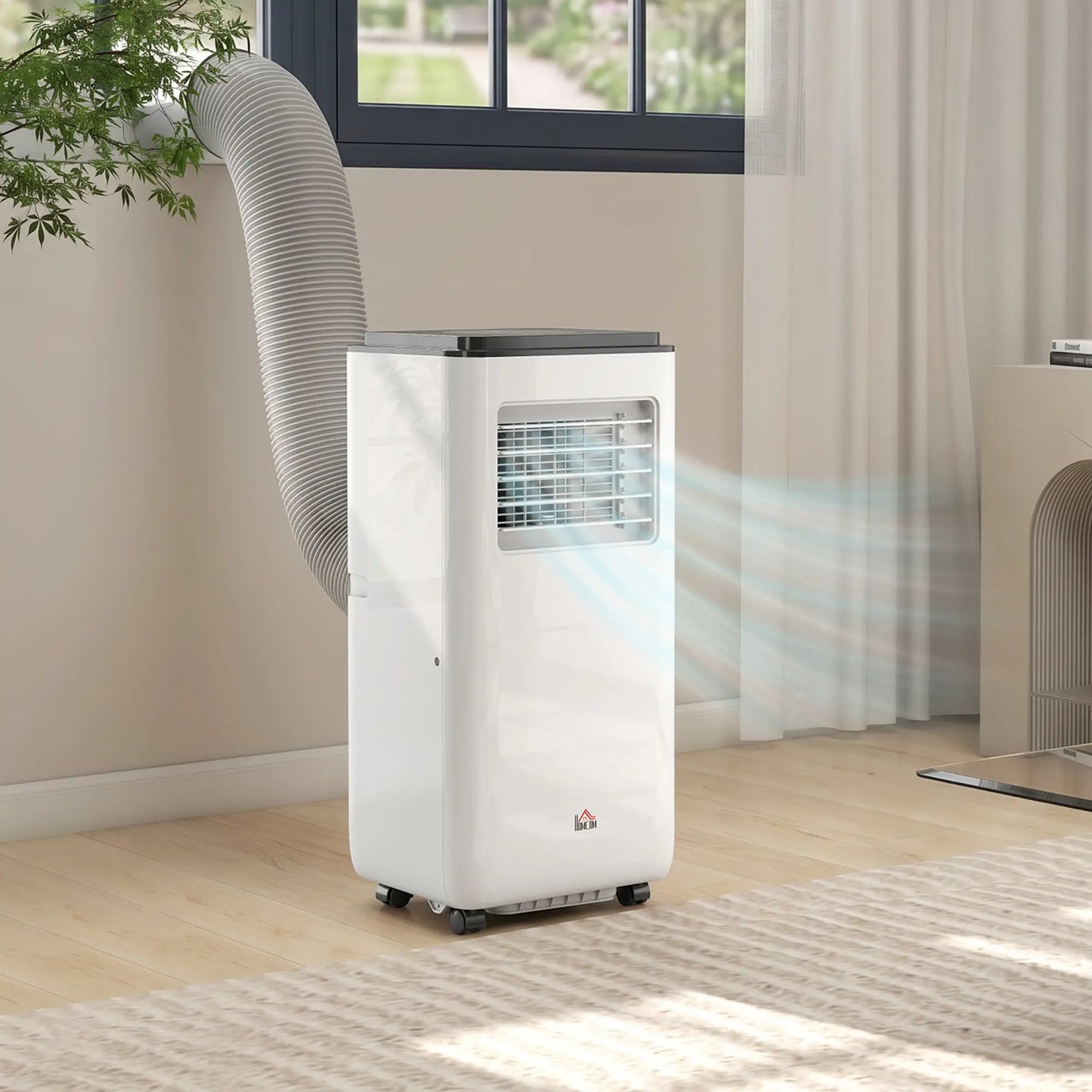 10,000 BTU Mobile Air Conditioner, 440 Sq. Ft., Dehumidifier Fan, White Air Conditioner at Gallery Canada