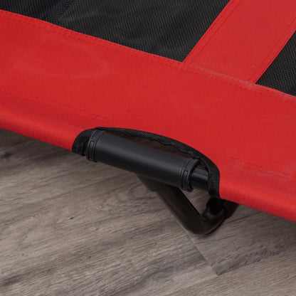 Elevated Dog Bed, Raised Dog Cot, XL 48" x 36" x 9", Red Elevated Dog Beds at Gallery Canada