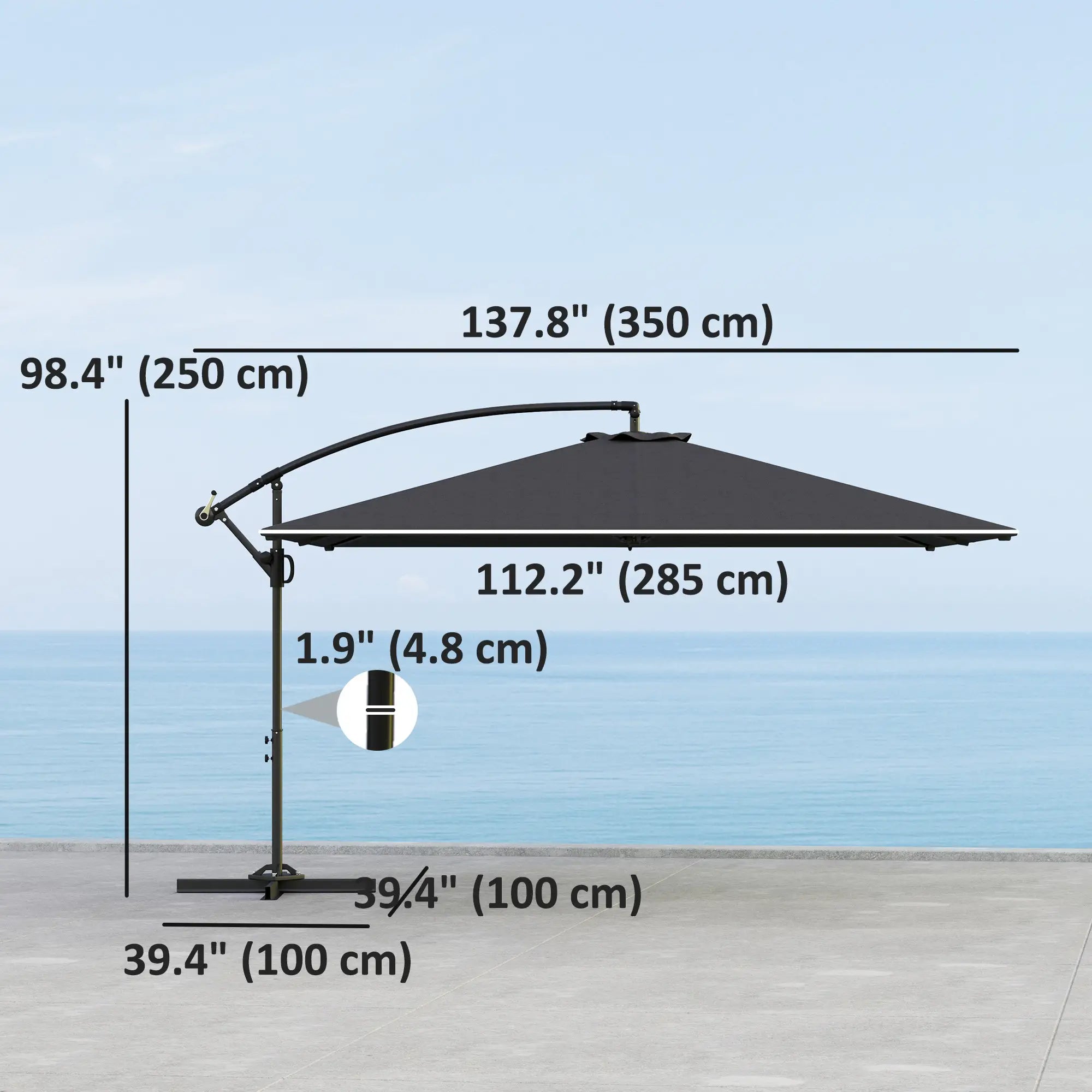Rectangular Cantilever Parasol 111