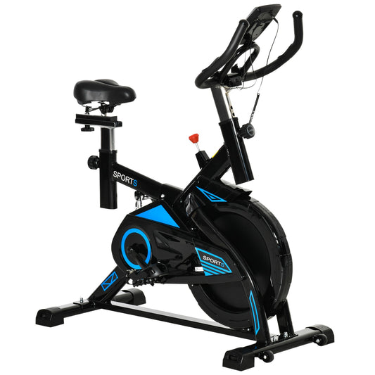 Stationary Exercise Bike Indoor Cardio Workout Cycling Bicycle w/ Heart Pulse Sensor &; LCD Monitor 28.6lb Flywheel Adjustable Resistance - Gallery Canada