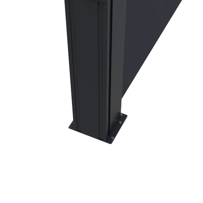 13' x 6' Retractable Side Awning, Outdoor Privacy Screen, Black Retractable Side Awning at Gallery Canada