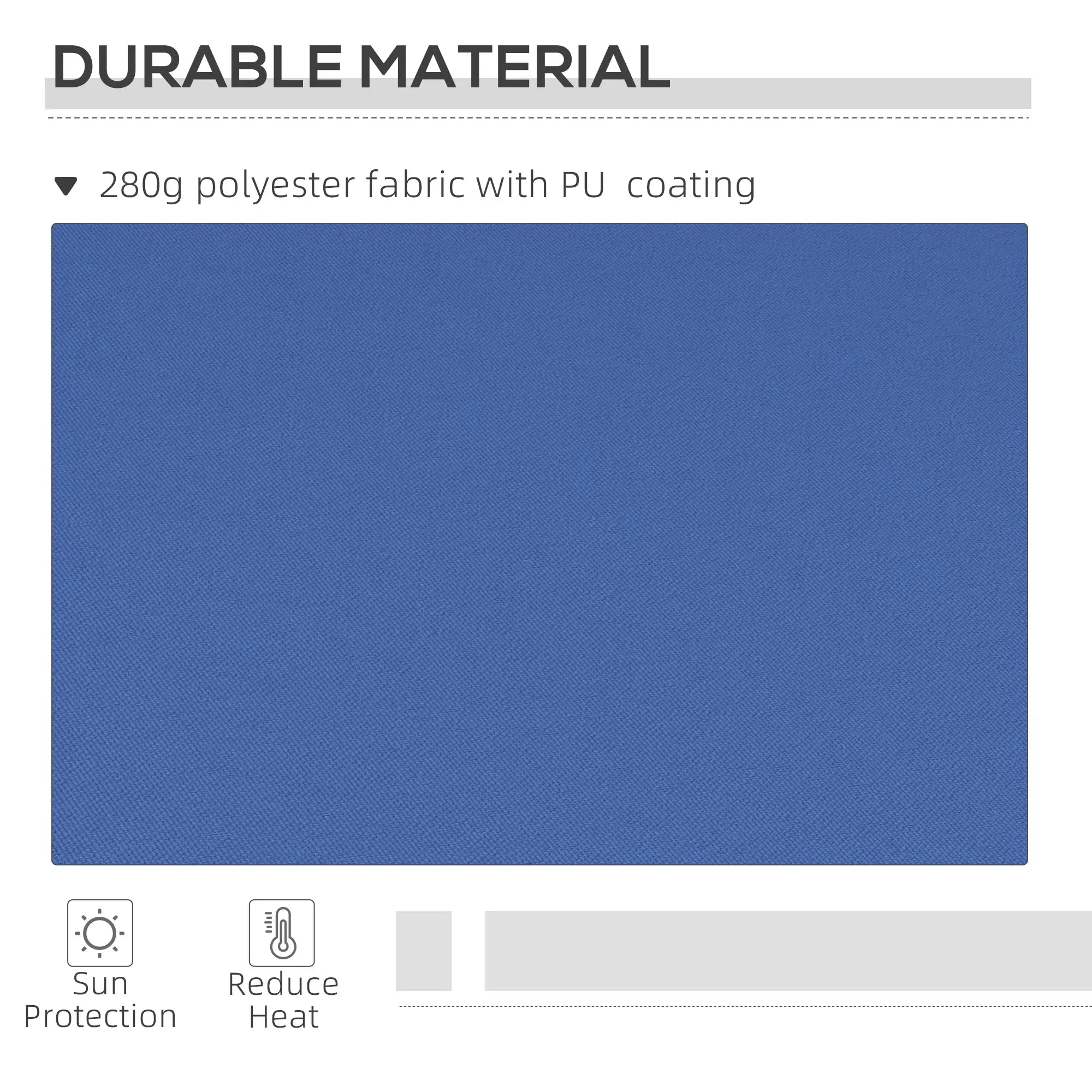 12' x 10' Manual Retractable Awning, Adjustable Sunshade, Dark Blue Patio Awnings at Gallery Canada