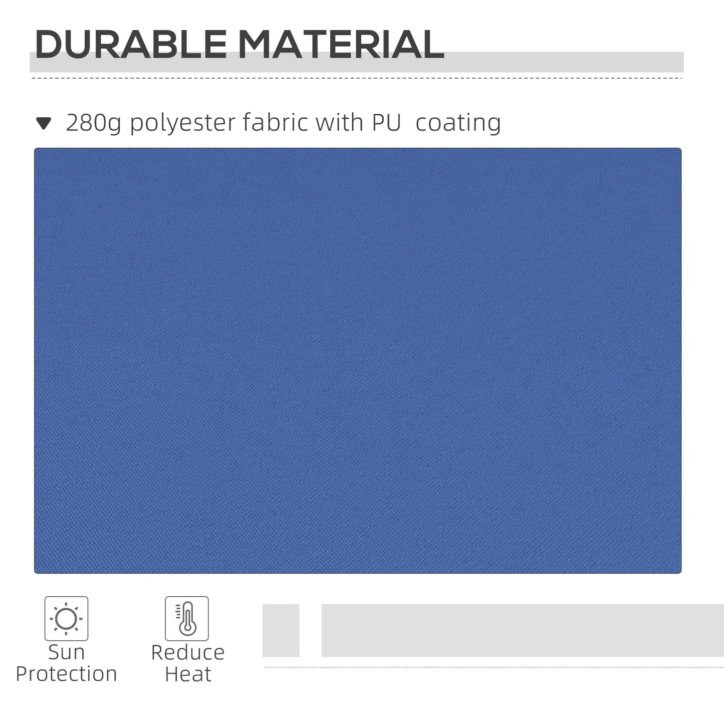 12' x 10' Manual Retractable Awning, Adjustable Sunshade, Dark Blue Patio Awnings at Gallery Canada
