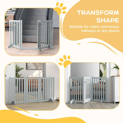 3-Panel Foldable Dog Gate, Medium Size, Grey Houses, Kennels & Pens at Gallery Canada